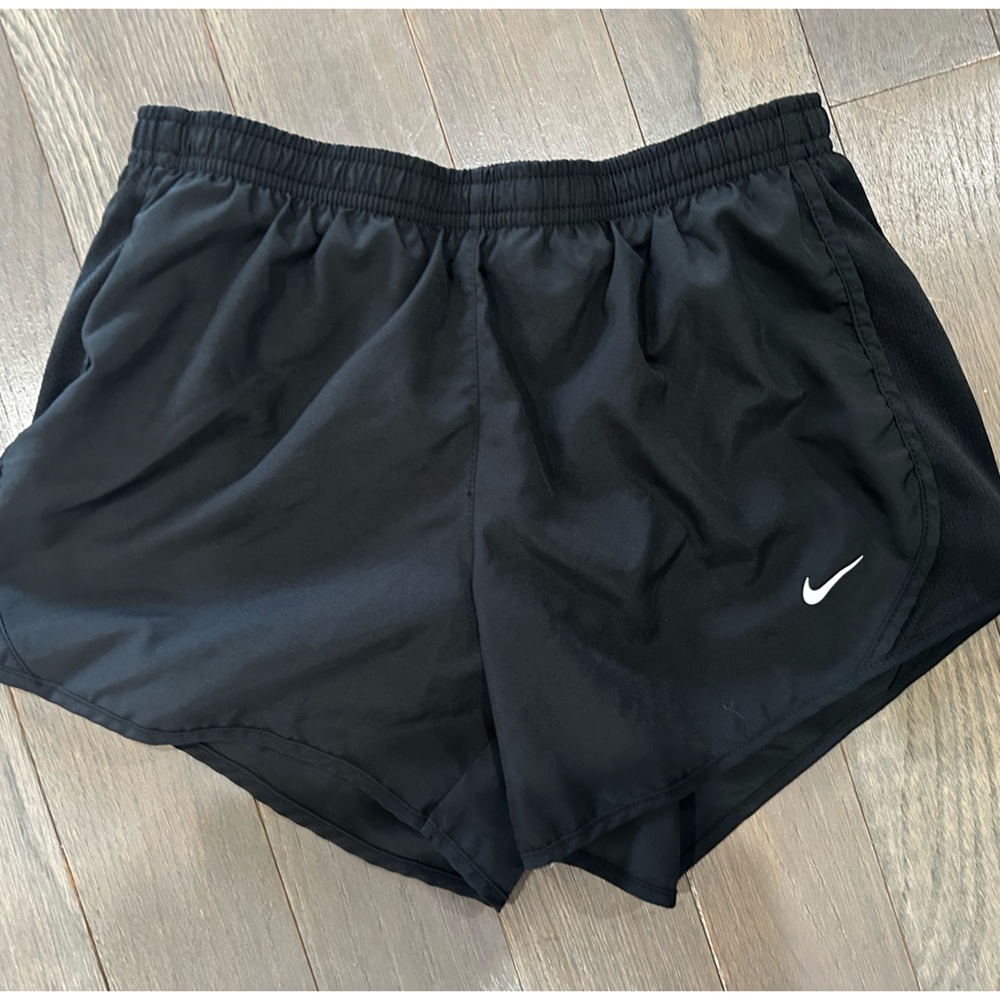 Nike Black Running Shorts with White Swoosh